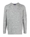 Drumohr Round Neck Long Sleeves Sweater In Gray