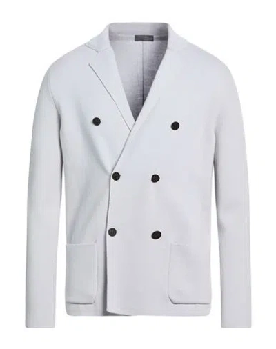 Drumohr Modern Man Blazer Sky Blue Size 46 Merino Wool