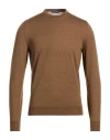 Drumohr Modern Man Sweater Brown Size 44 Super 140s Wool