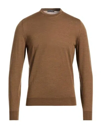 Drumohr Modern Man Sweater Brown Size 44 Super 140s Wool