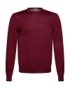 Drumohr Modern Man Sweater Burgundy Size 40 Merino Wool In Multi