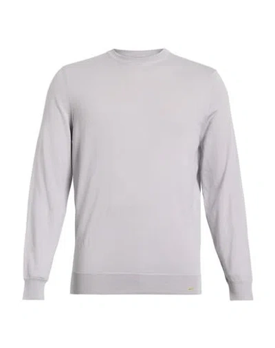 Drumohr Modern Man Sweater Lilac Size 40 Super 140s Wool In Gray