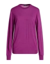 Drumohr Modern Man Sweater Mauve Size 44 Super 140s Wool In Purple