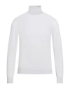 Drumohr Modern Man Turtleneck Light Grey Size 38 Super 140s Wool