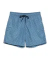 Drumohr Monogram-pattern Swim Shorts In Blue