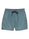Drumohr Monogram-pattern Swim Shorts In Green