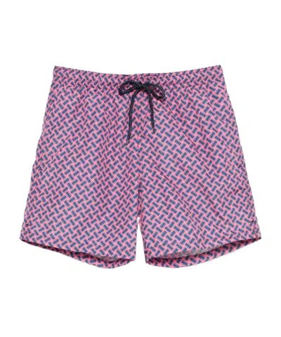 DRUMOHR DRUMOHR GEOMETRIC PATTERN SWIM SHORTS
