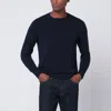 Drumohr Navy Blue Cashmere Sweater In Blue