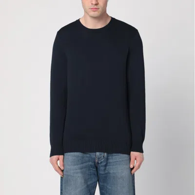 Drumohr Navy Blue Cotton Sweater