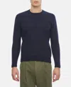 Drumohr Crewneck Cashemere Sweater In Navy Blue