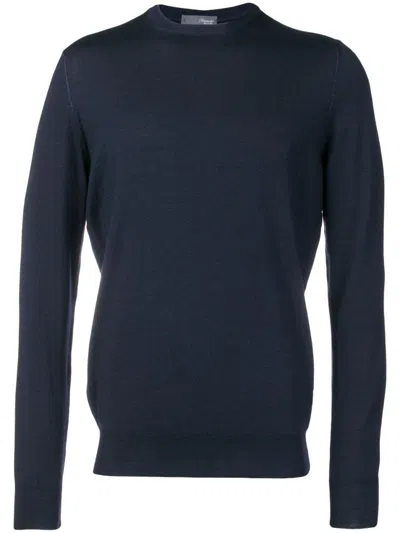 DRUMOHR NAVY BLUE T-SHIRT WITH LOGO