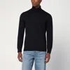 Drumohr Erino Wool Turtleneck Sweater In Black