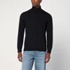 Drumohr Erino Wool Turtleneck Sweater In Black