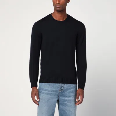 DRUMOHR DRUMOHR NAVY CREW NECK SWEATER