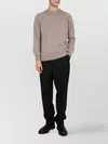 Drumohr Neckline Ribbed Crew Cross Long Sleeves