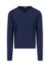 Drumohr Crew-neck Cashmere Jumper In Blue