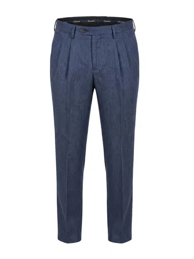 Drumohr Pantalón Casual - Azul Oscuro