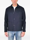Drumohr Patch-pocket Overshirt In Blue