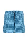 Drumohr Patterned Swim Shorts In Blue