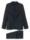 Drumohr Pinstriped Suit In Blue