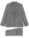 Drumohr Pinstriped Suit In Grey