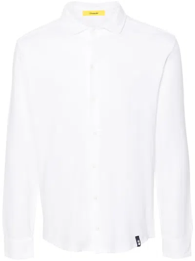 DRUMOHR PIQUÉ-WEAVE COTTON SHIRT
