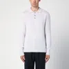 Drumohr Platinum-coloured Wool Polo Jumper