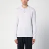 Drumohr Platinum-coloured Wool Polo Jumper In White
