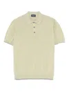 Drumohr Fine-knit Polo Shirt In Green