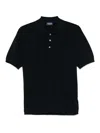 Drumohr Ribbed Blazer In Dark Blue