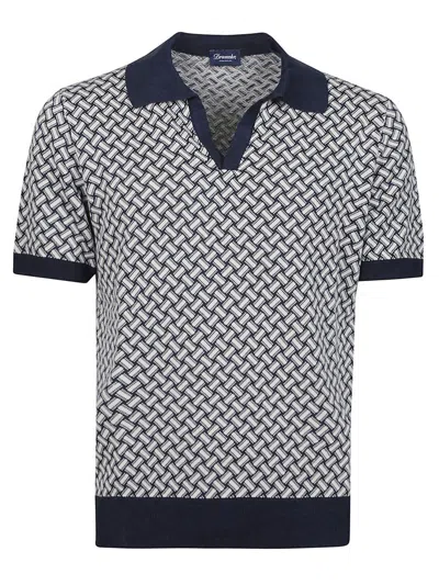 Drumohr Classic Mini T-shirt For Men In Animal Print