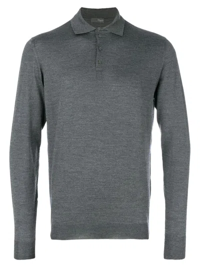 Drumohr Polo In Lana Merino In Gray