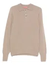 Drumohr Man Sweater Sand Size 40 Lambswool In Neutral