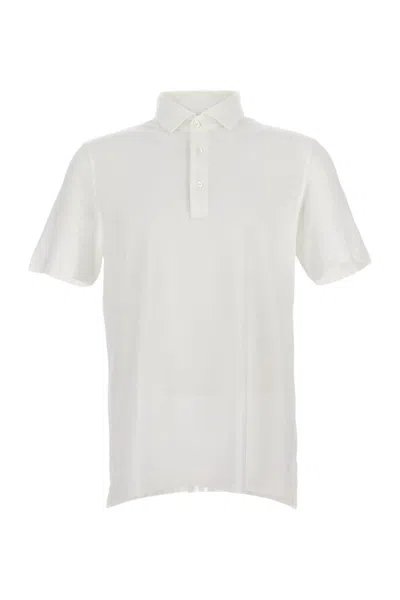 Drumohr Polo Piquet In White
