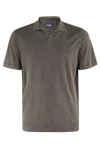 Drumohr Polo S Bott Mc T Frosted In Marrone