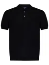 Drumohr Short Sleeve Polo With Classic Collar In Black