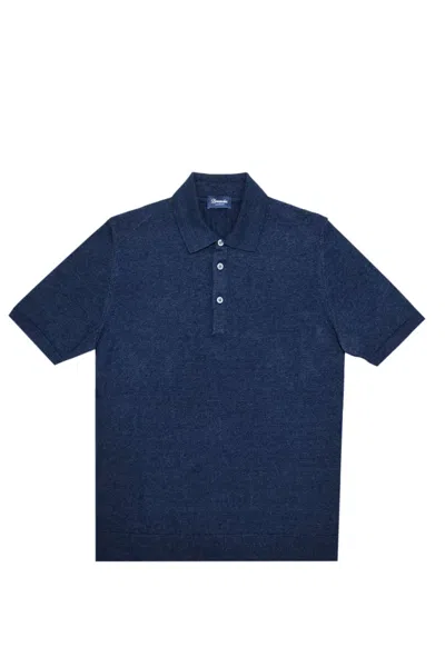 Drumohr Polo Shirt In Blue