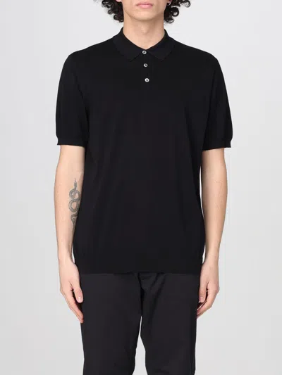 Drumohr Polo Shirt  Men Color Black In Schwarz