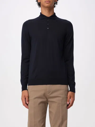 Drumohr Polo Shirt  Men Color Blue In Black