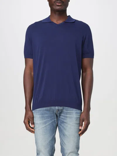 Drumohr Polo  Herren Farbe Blau