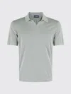 Drumohr Frosted Cotton Skipper Polo Shirt In Green