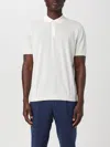 Drumohr Logo Label Jersey Polo In White