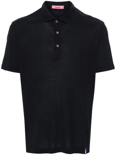 Drumohr Polo Shirt With Logo In Blue