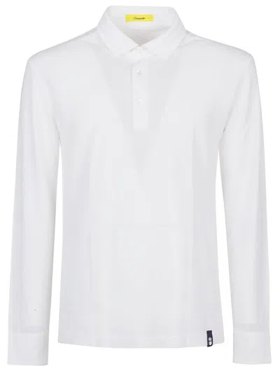 Drumohr Man Polo Shirt Cream Size 3xl Cotton In White