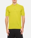Drumohr Classic Knit Polo Shirt With Pointed Collar In Yellow
