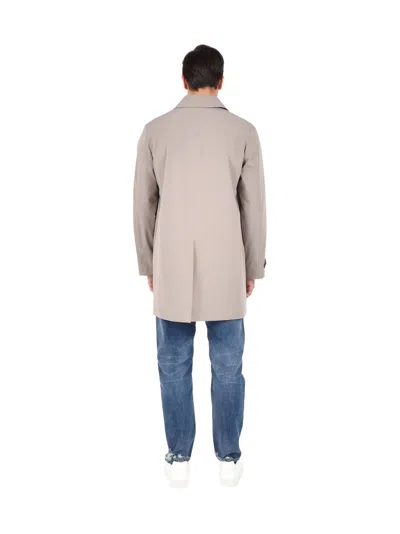 Drumohr Polyamide-elastane Shirt Collar Jacket In Gray