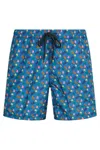 Drumohr Printed Swim Shorts In Blue
