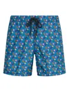 Drumohr Printed Swim Shorts In Blue