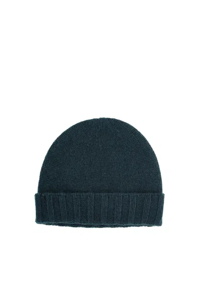 Drumohr Pure Cashmere Beanie In Blue