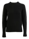 Drumohr Raglan-sleeve Ribbed-hem Sweater In Black